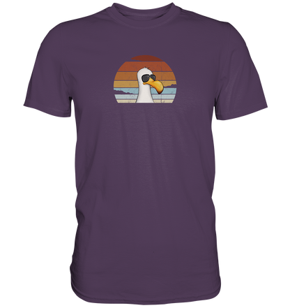 Cool lässige Retro Möwe - Premium Shirt