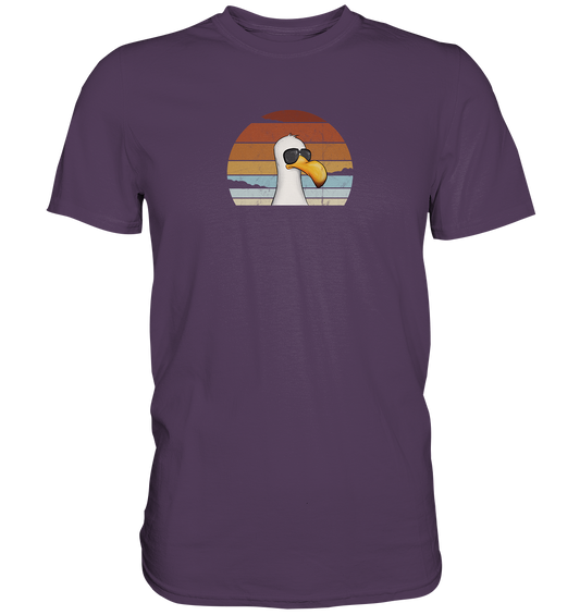Cool lässige Retro Möwe - Premium Shirt