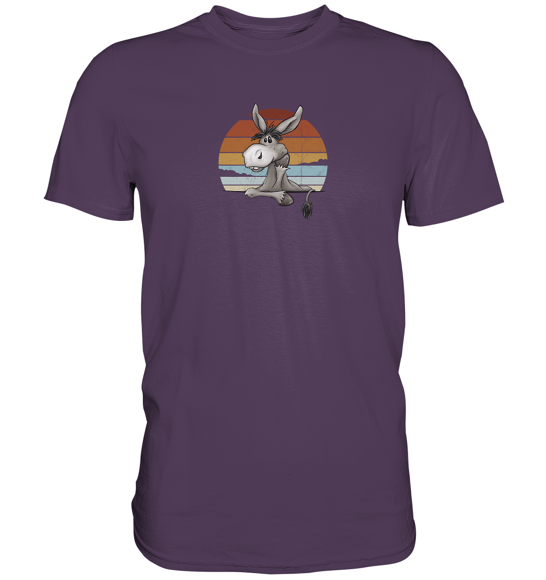 Lässiges Maultier Retro Esel - Premium Shirt