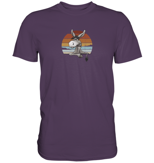 Lässiges Maultier Retro Esel - Premium Shirt