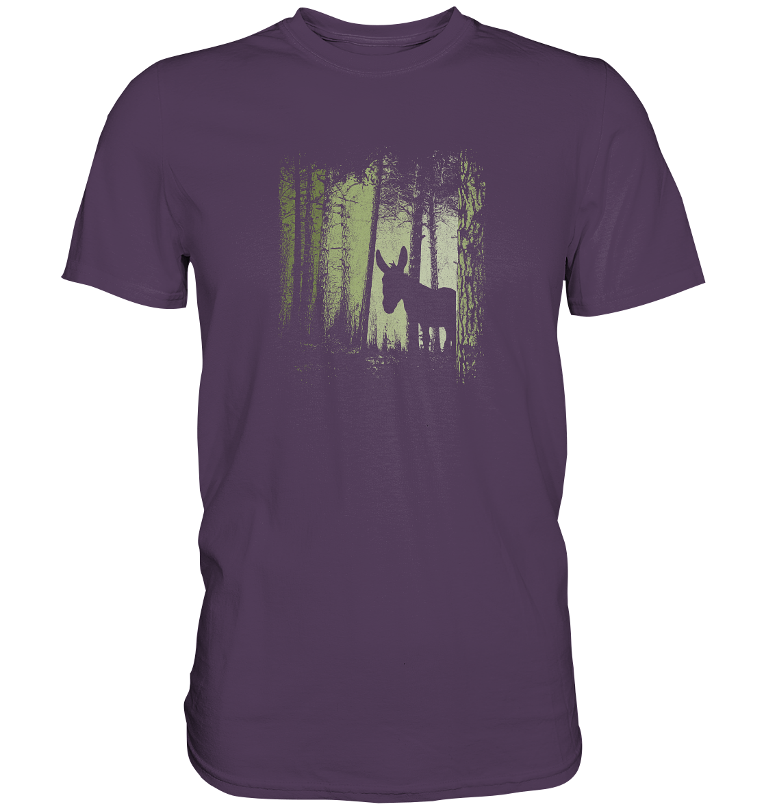 Esel im Zwielicht-Wald - Premium Shirt