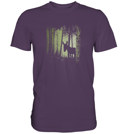 Esel im Zwielicht-Wald - Premium Shirt