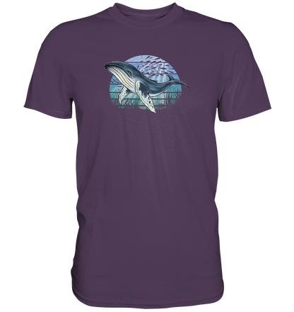 Retro Unterwasser Buckelwal - Premium Shirt
