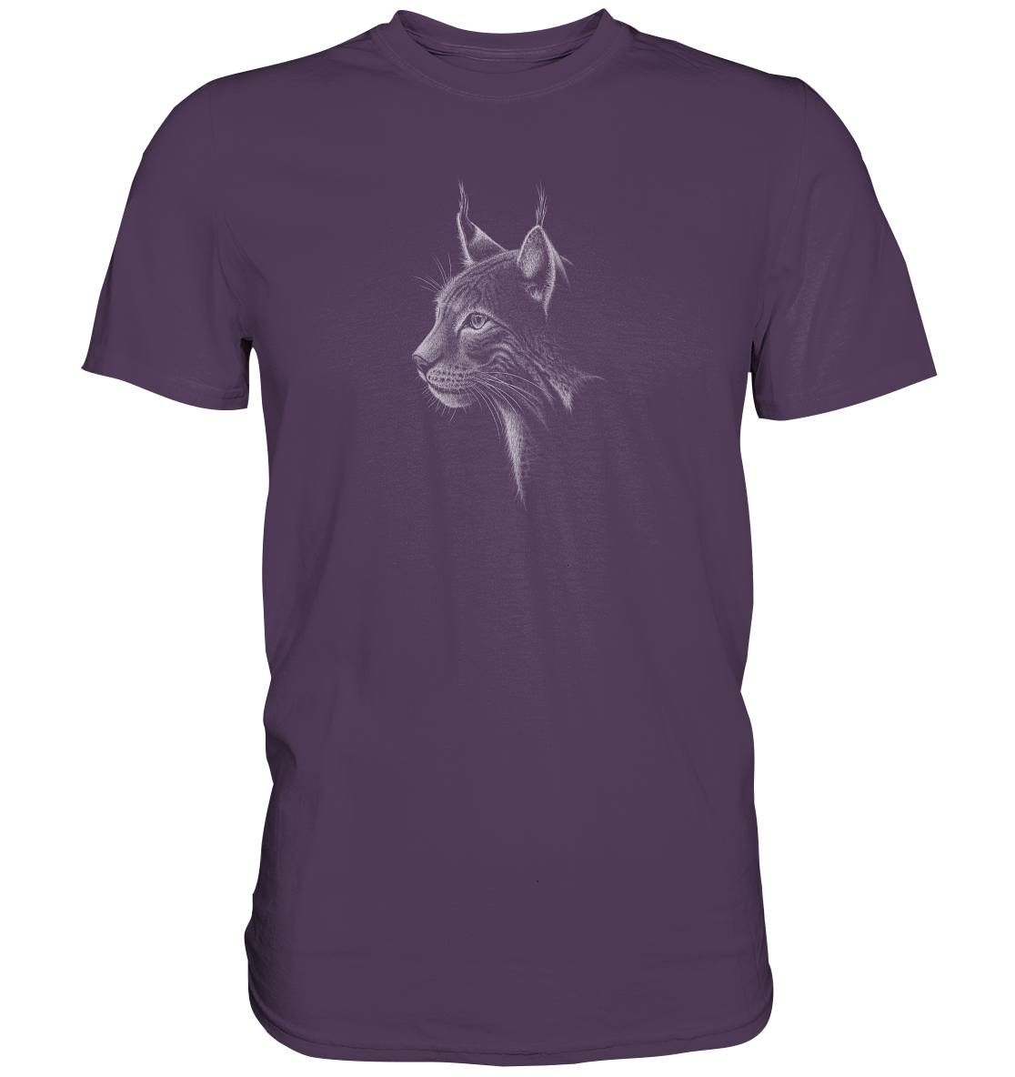 Luchs Kritzelkunst Wildkatze Illustration - Premium Shirt
