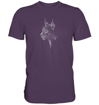 Luchs Kritzelkunst Wildkatze Illustration - Premium Shirt