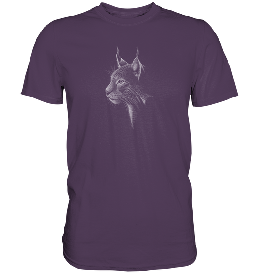 Luchs Kritzelkunst Wildkatze Illustration - Premium Shirt