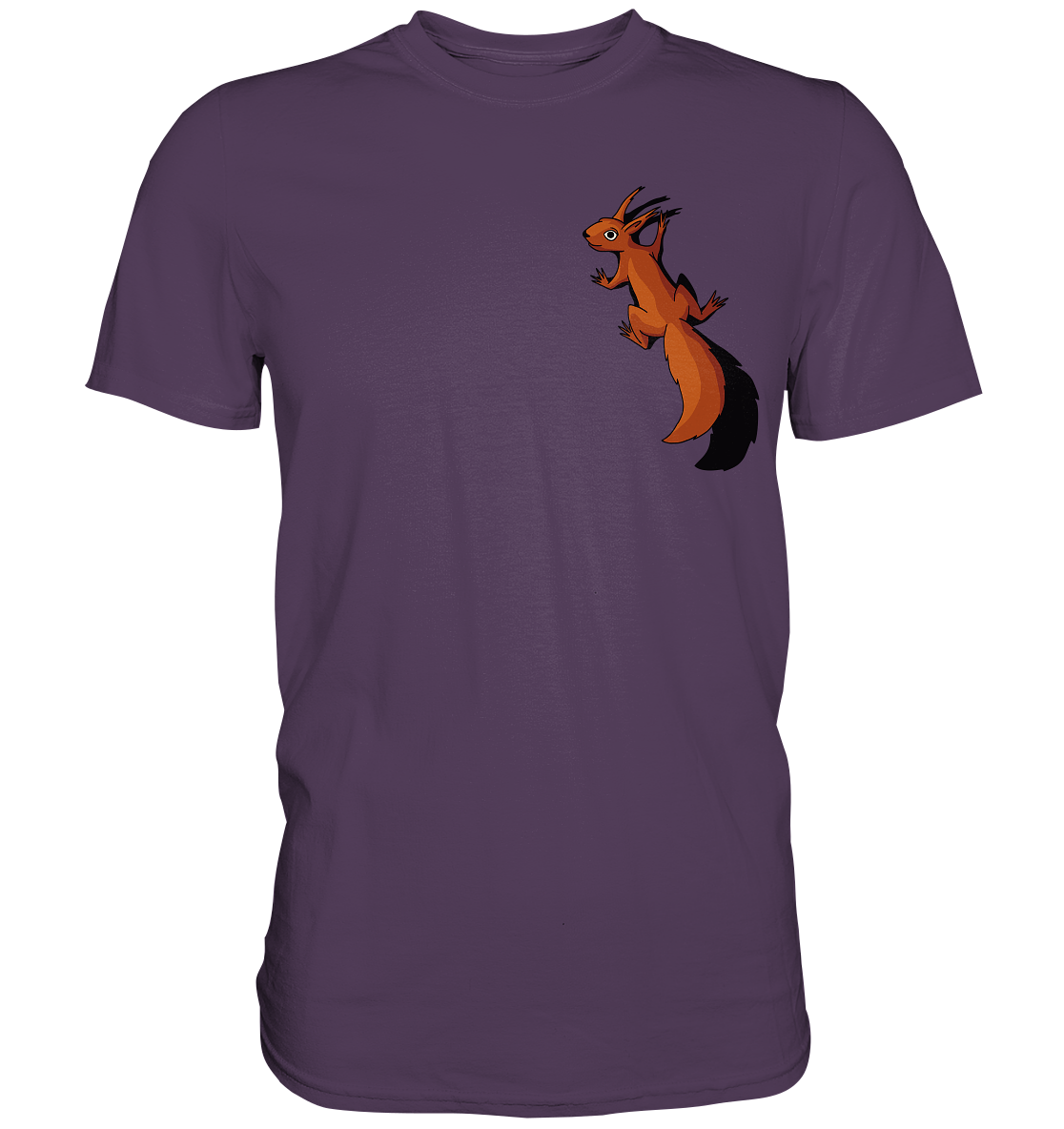 Süßes Eichhörnchen klettert - Premium Shirt