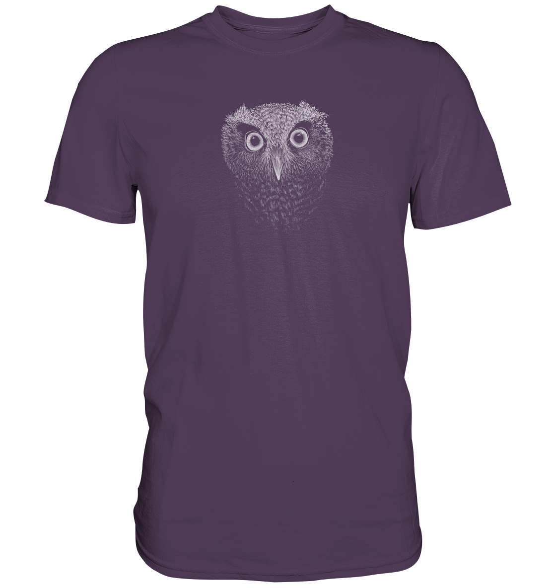 Eule Kritzelkunst Illustration - Premium Shirt
