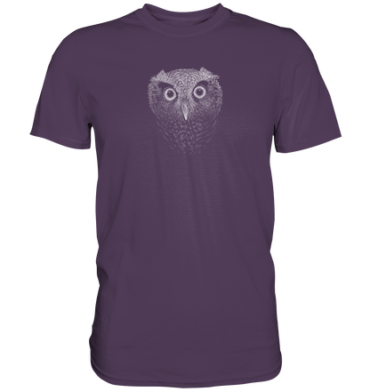 Eule Kritzelkunst Illustration - Premium Shirt