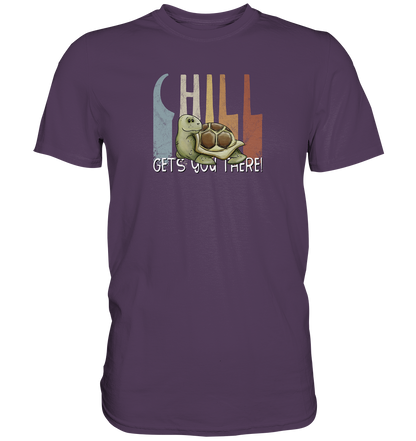 Gechillt gemütliche Schildkröte - Premium Shirt