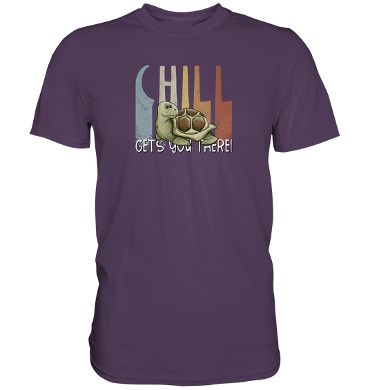 Gechillt gemütliche Schildkröte - Premium Shirt