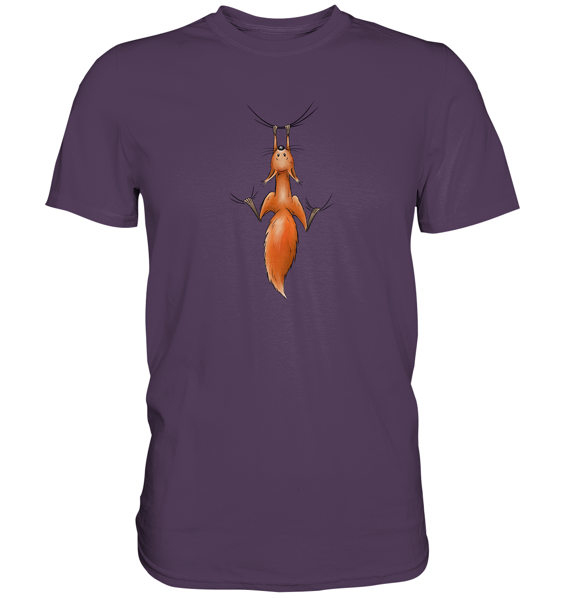 Rotes Eichhörnchen hängt ab - Premium Shirt