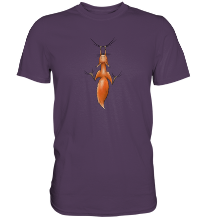 Rotes Eichhörnchen hängt ab - Premium Shirt
