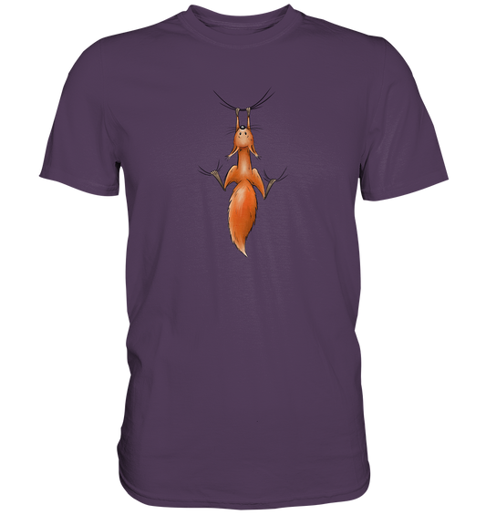 Rotes Eichhörnchen hängt ab - Premium Shirt