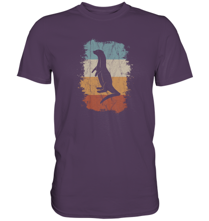 Retro Otter Fischotter Silhouette - Premium Shirt