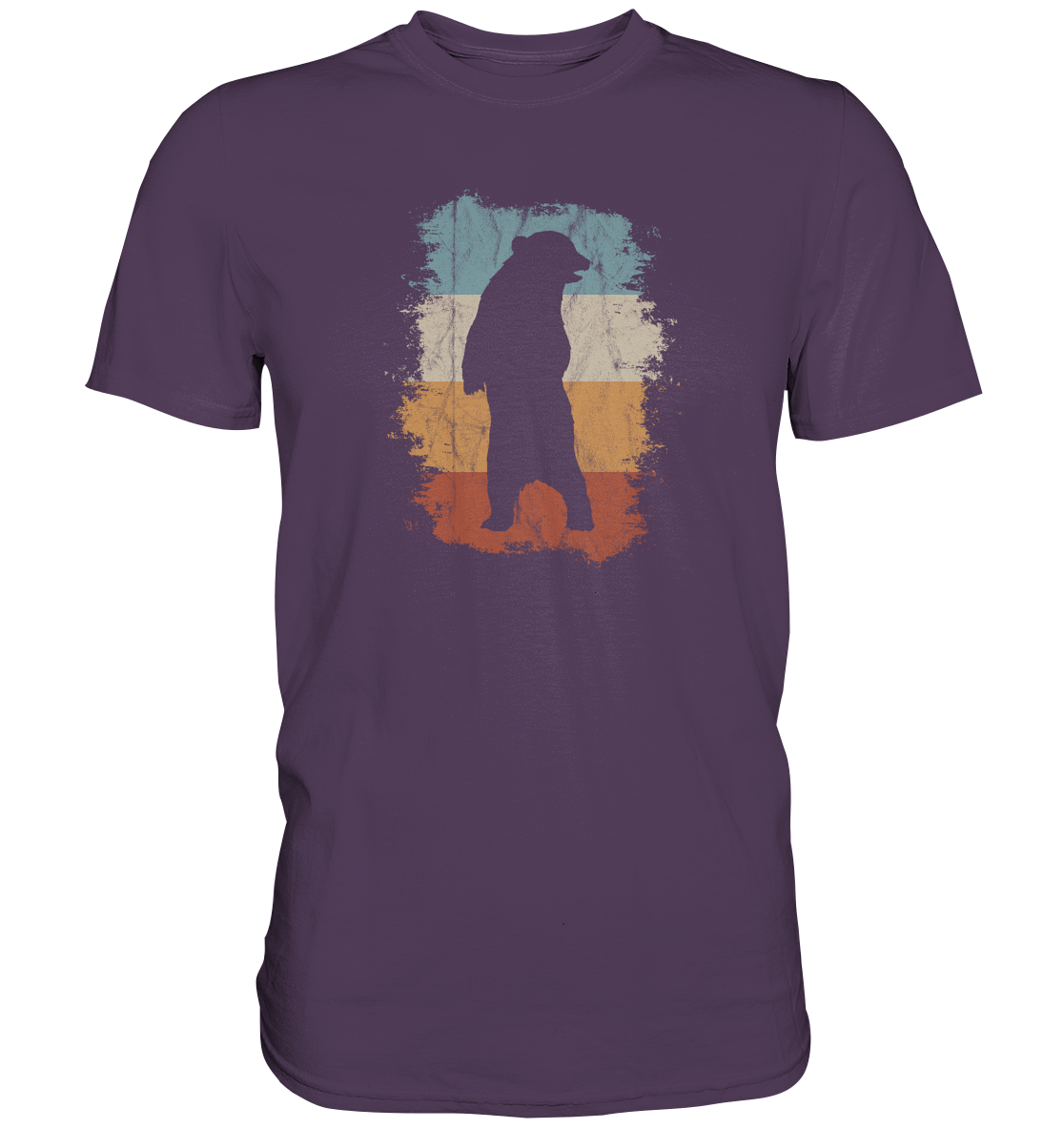 Retro Bären-Silhouette - Premium Shirt