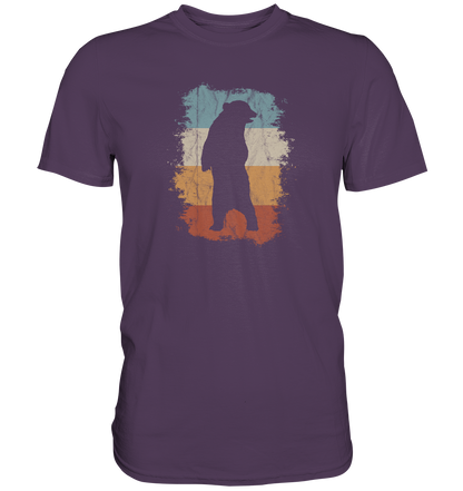Retro Bären-Silhouette - Premium Shirt