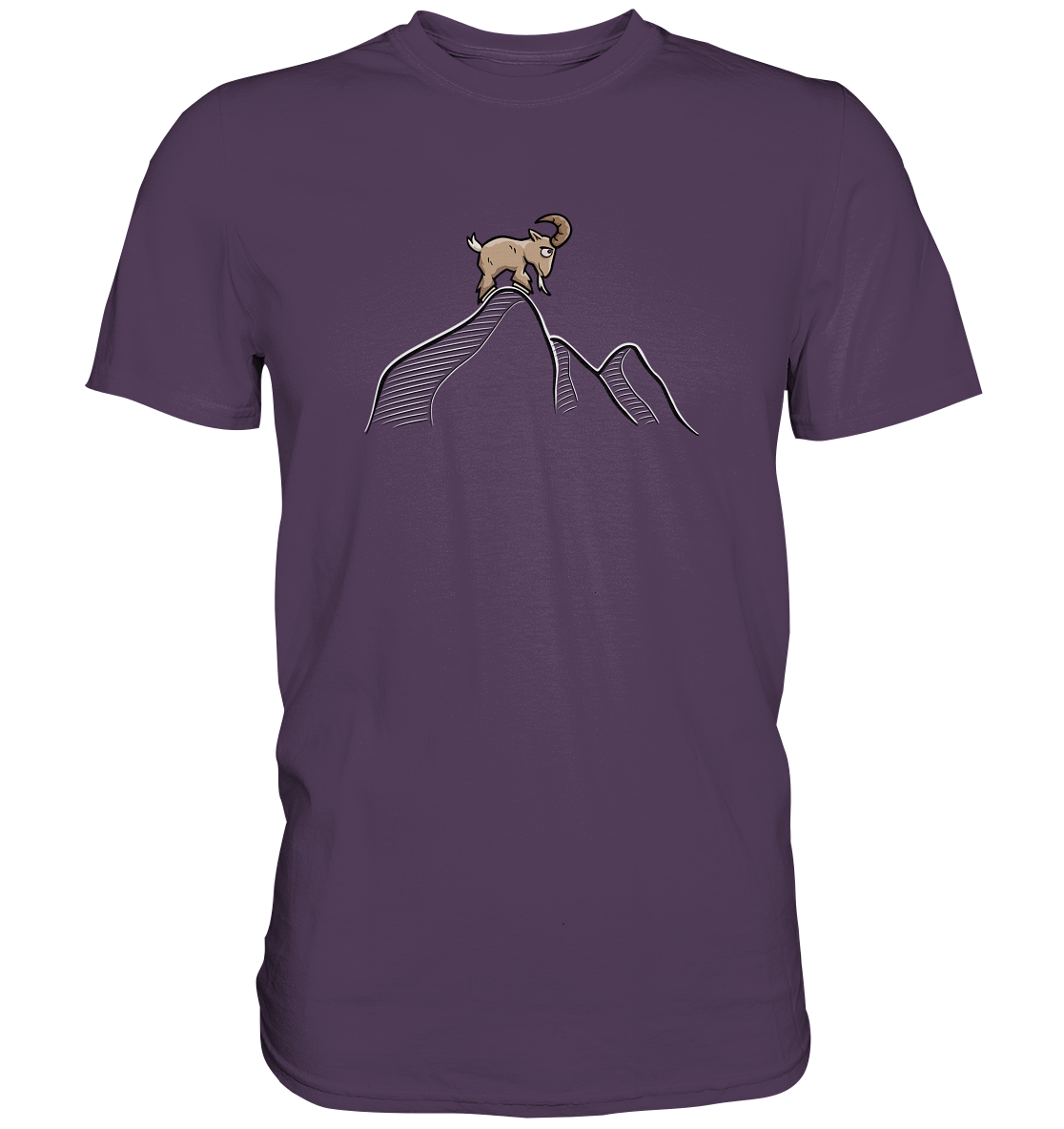 Ziegenbock in den Bergen - Premium Shirt