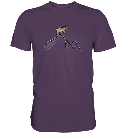 Ziegenbock in den Bergen - Premium Shirt