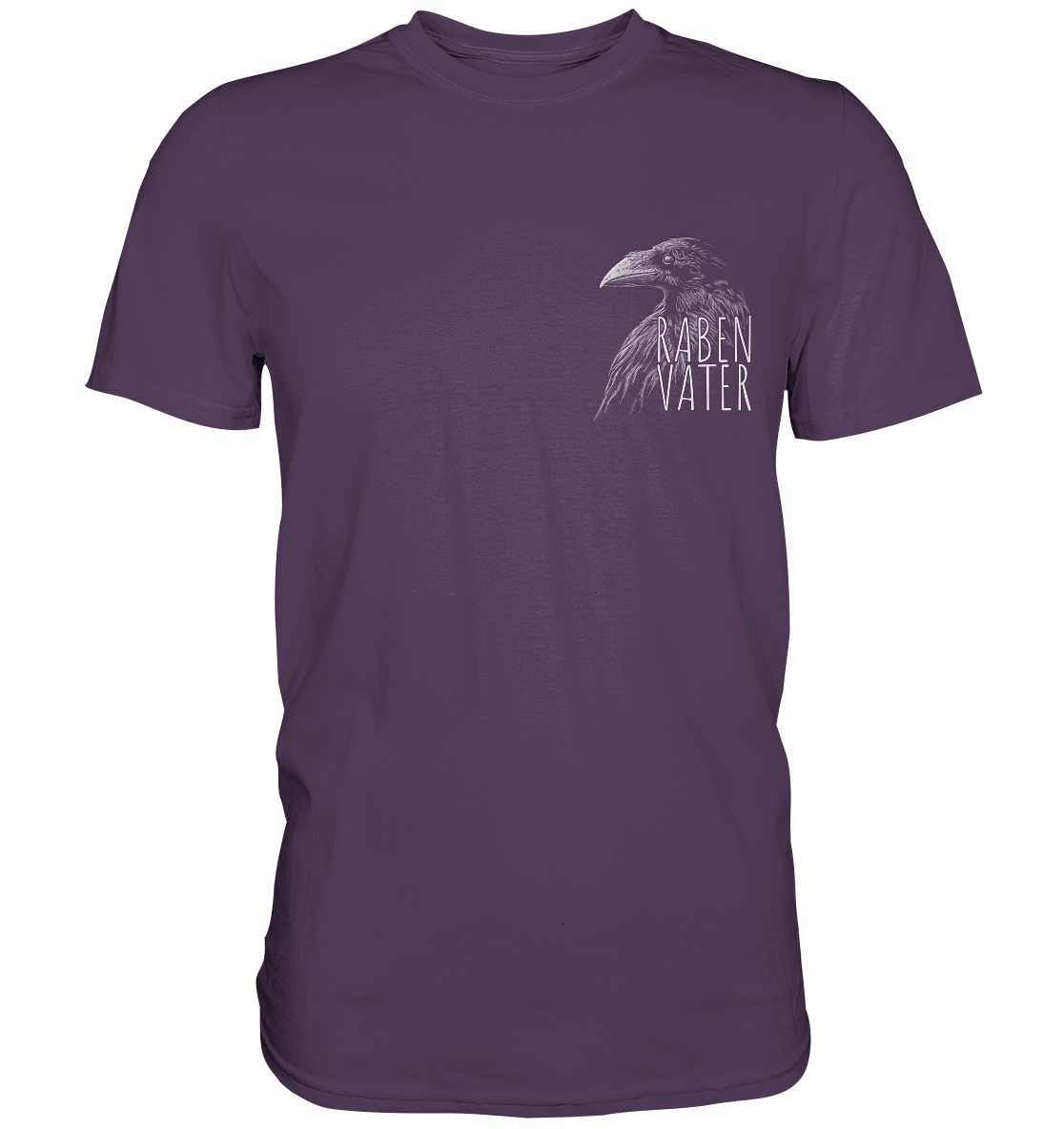 Rabenvater schwarzer Rabe Krähe - Premium Shirt