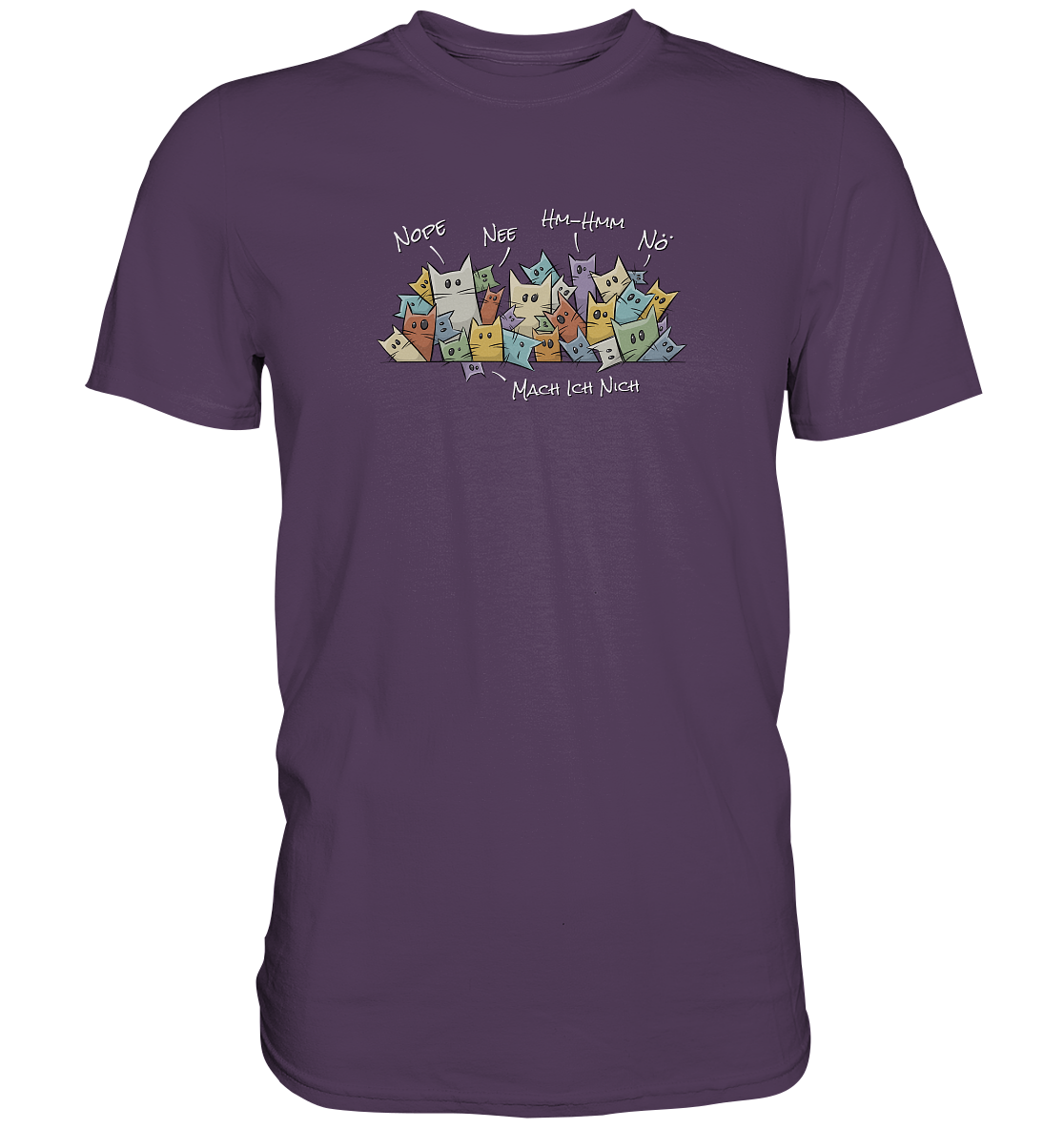 Nope, Nee, Nö Katzen - Premium Shirt