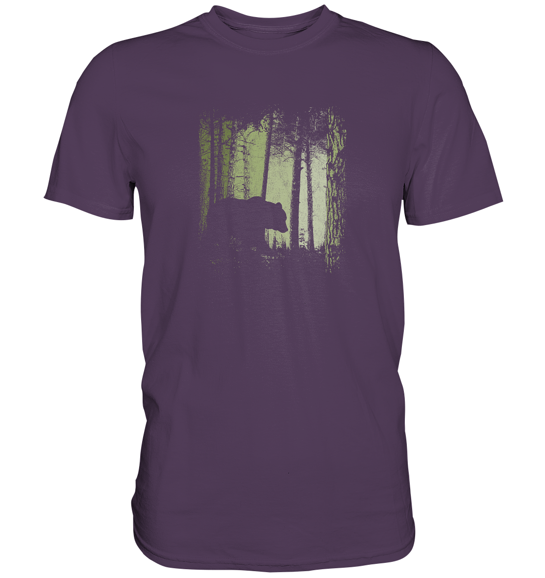 Braunbär im Zwielicht Wald - Premium Shirt