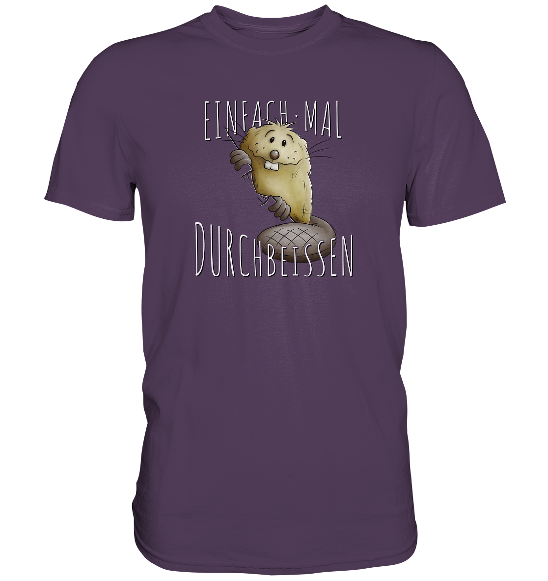 Einfach mal Durchbeissen Biber - Premium Shirt