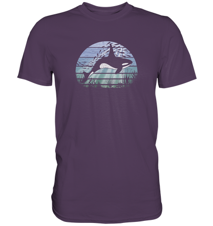 Retro Tiefsee Schwertwal Orca - Premium Shirt