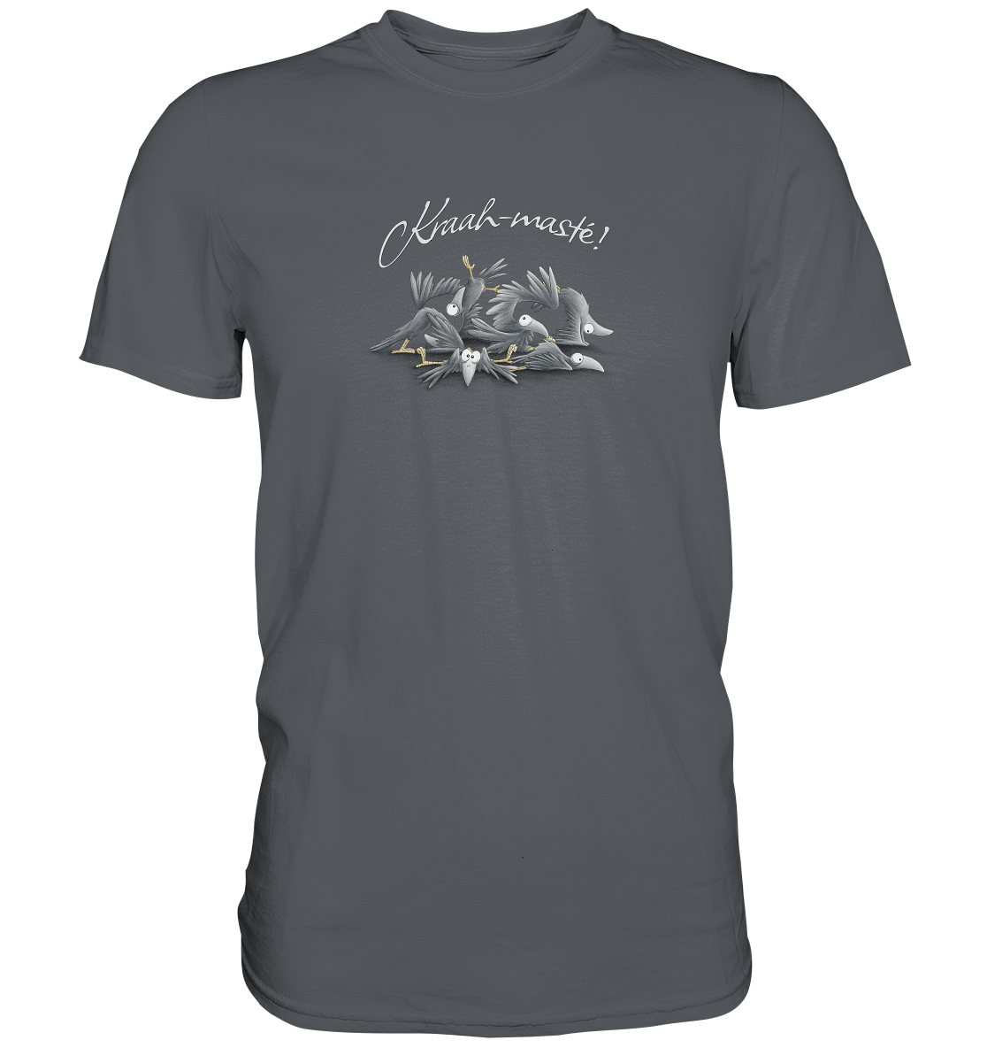Kraah-masté! Yoga Raben Krähen - Premium Shirt