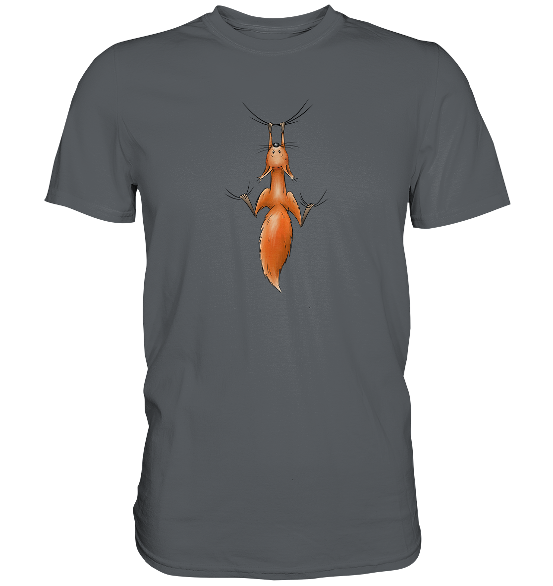 Rotes Eichhörnchen hängt ab - Premium Shirt