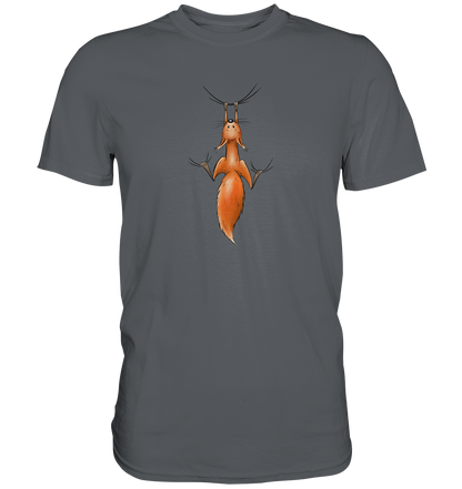 Rotes Eichhörnchen hängt ab - Premium Shirt