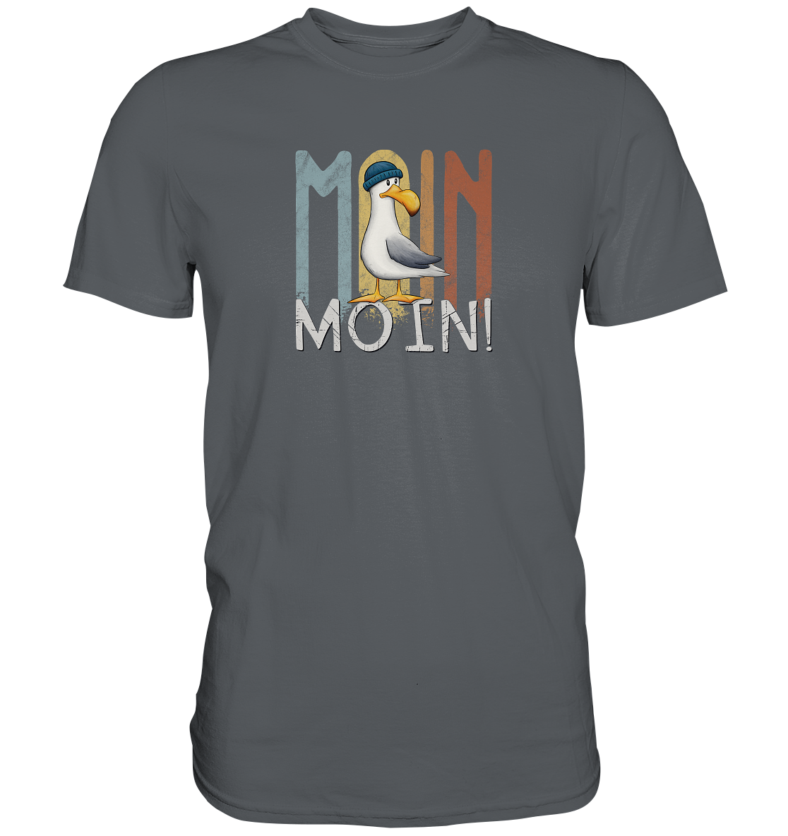 Moin Moin norddeutsche Möwe - Premium Shirt
