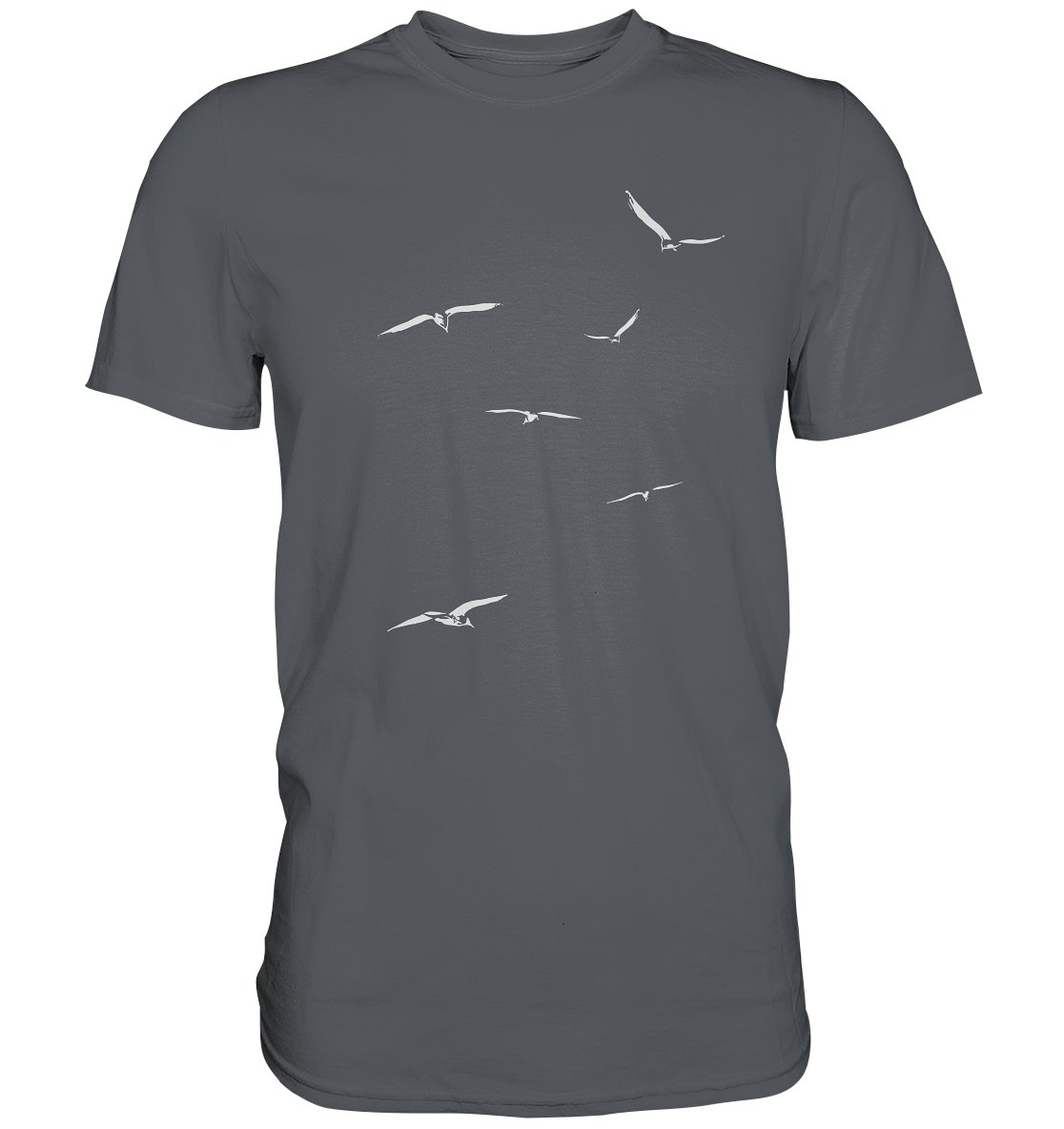 Vogelschwarm – Traum vom Fliegen - Premium Shirt