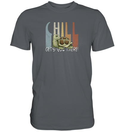 Gechillt gemütliche Schildkröte - Premium Shirt