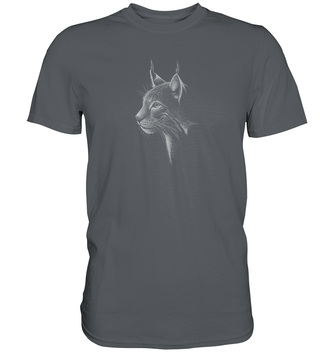 Luchs Kritzelkunst Wildkatze Illustration - Premium Shirt