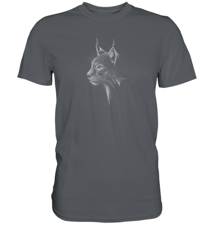 Luchs Kritzelkunst Wildkatze Illustration - Premium Shirt