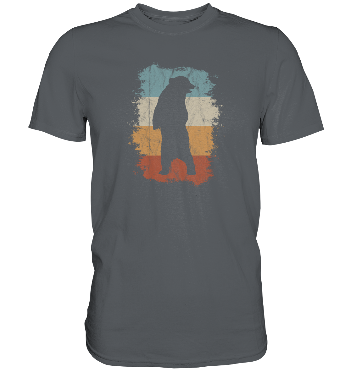 Retro Bären-Silhouette - Premium Shirt