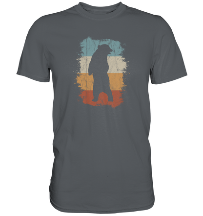 Retro Bären-Silhouette - Premium Shirt