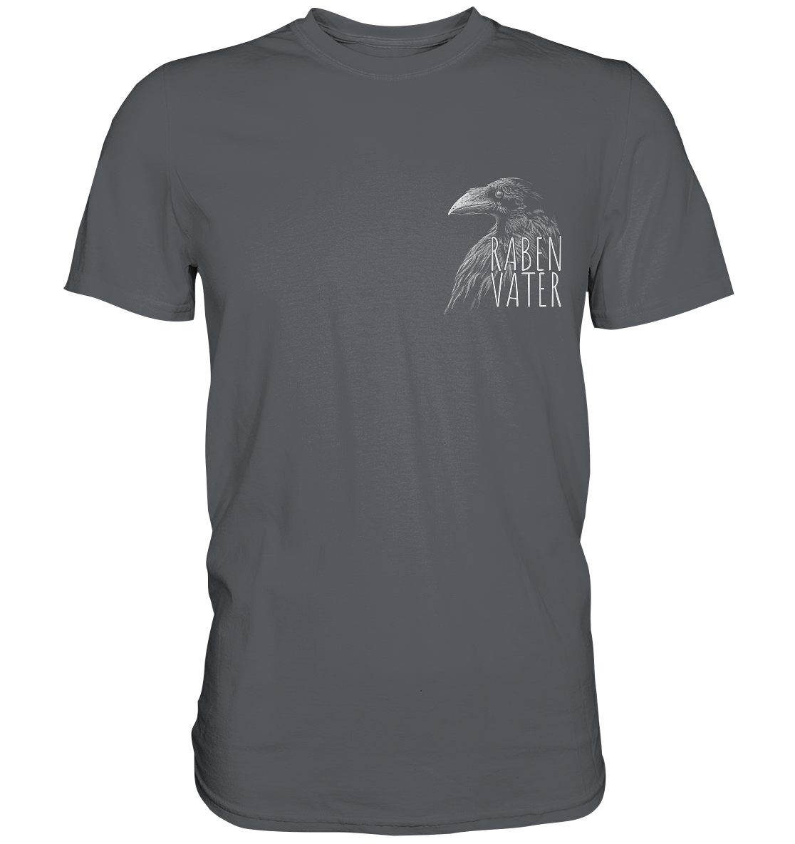 Rabenvater schwarzer Rabe Krähe - Premium Shirt