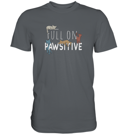Full On Pawsitive! Gechillte Katzen - Premium Shirt