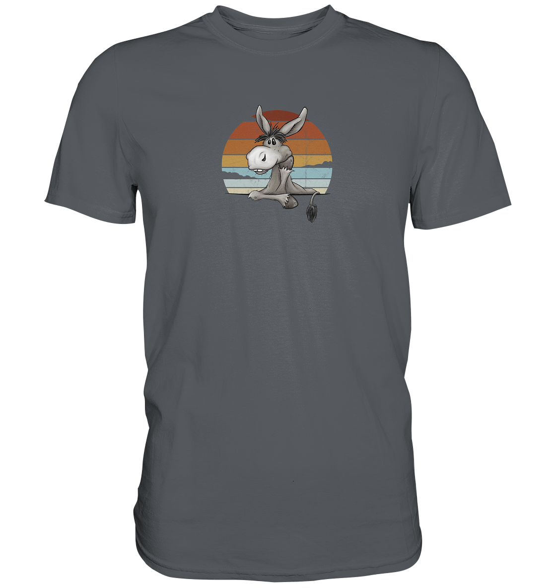 Lässiges Maultier Retro Esel - Premium Shirt