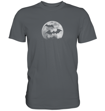 Fledermaus Silhouetten bei Vollmond - Premium Shirt