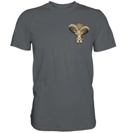 Bockiges Mufflon Widder Schafbock - Premium Shirt