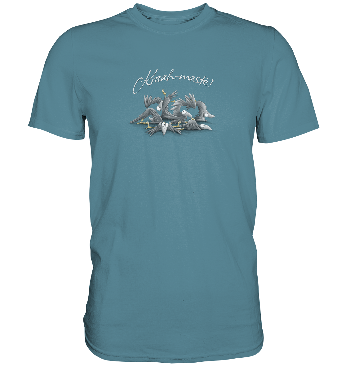 Kraah-masté! Yoga Raben Krähen - Premium Shirt