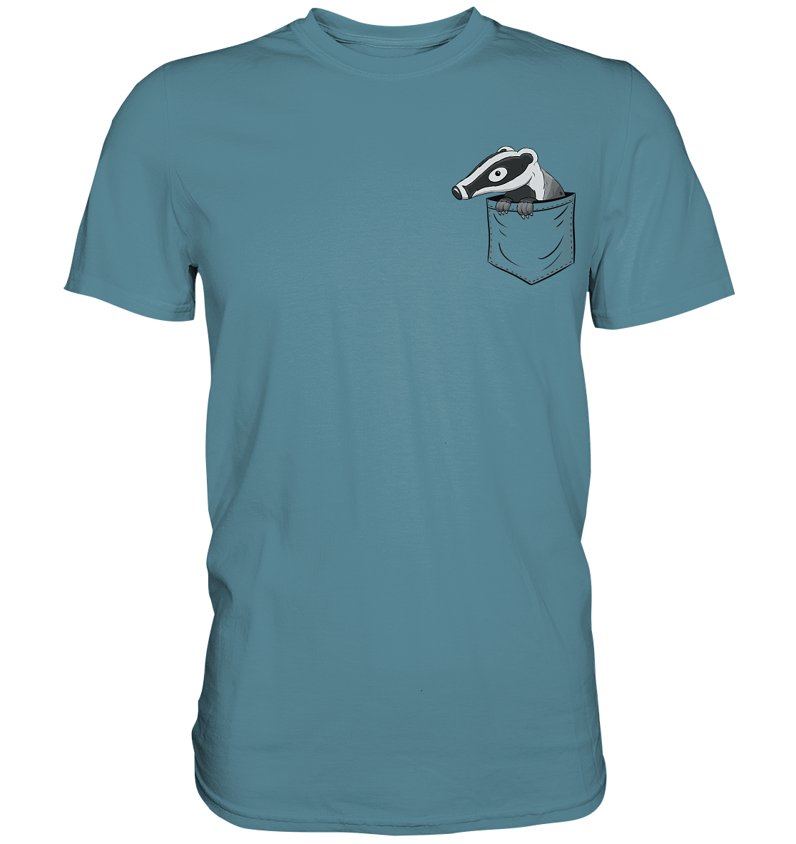 Lustig gemütlicher Dachs In der Tasche - Premium Shirt