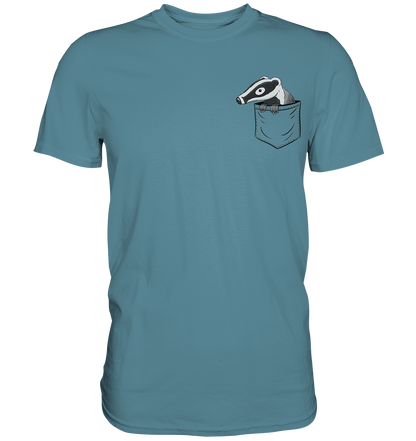 Lustig gemütlicher Dachs In der Tasche - Premium Shirt