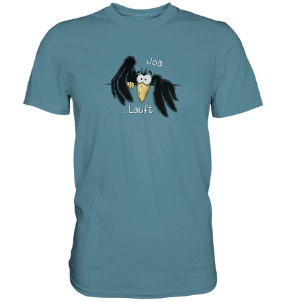 Joa Läuft Krähe gechillter Rabe - Premium Shirt