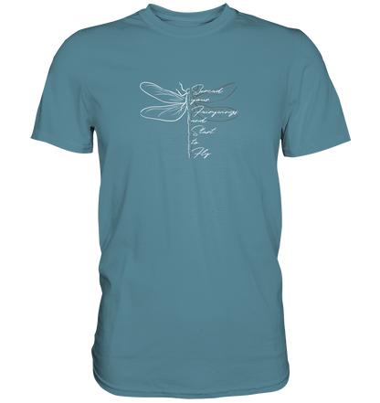 Breite die Flügel aus und flieg los | Libelle - Premium Shirt