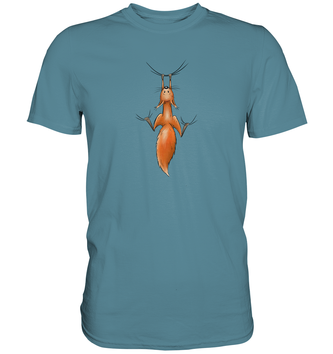 Rotes Eichhörnchen hängt ab - Premium Shirt