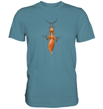 Rotes Eichhörnchen hängt ab - Premium Shirt